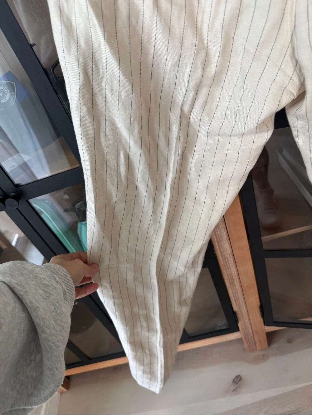 Ralph Lauren Polo Prepster Slim Tapered Fit Pants pinstriped linen lyocellcotton